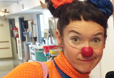 Portrait docteur clown popcorn